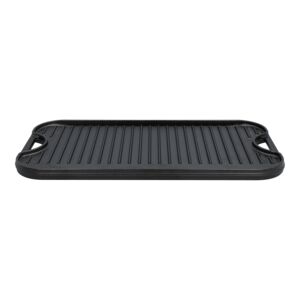 Lodge Pro-Grid Seasoned Cast Iron Reversible Rectangular Grill/Griddle Black 20 x 10.5inch